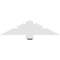 Ekena Millwork Kennewick Architectural Grade PVC Gable Bracket, 36"W x 9"H x 4"D x 4"F, 6/12 Pitch GBP036X09X0404KEN00 - alternate 3